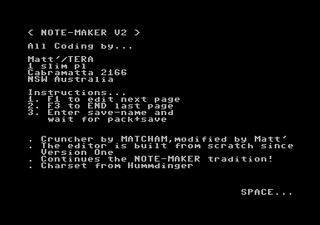 NOTEMAKER V2.0 (TERA, 1989)